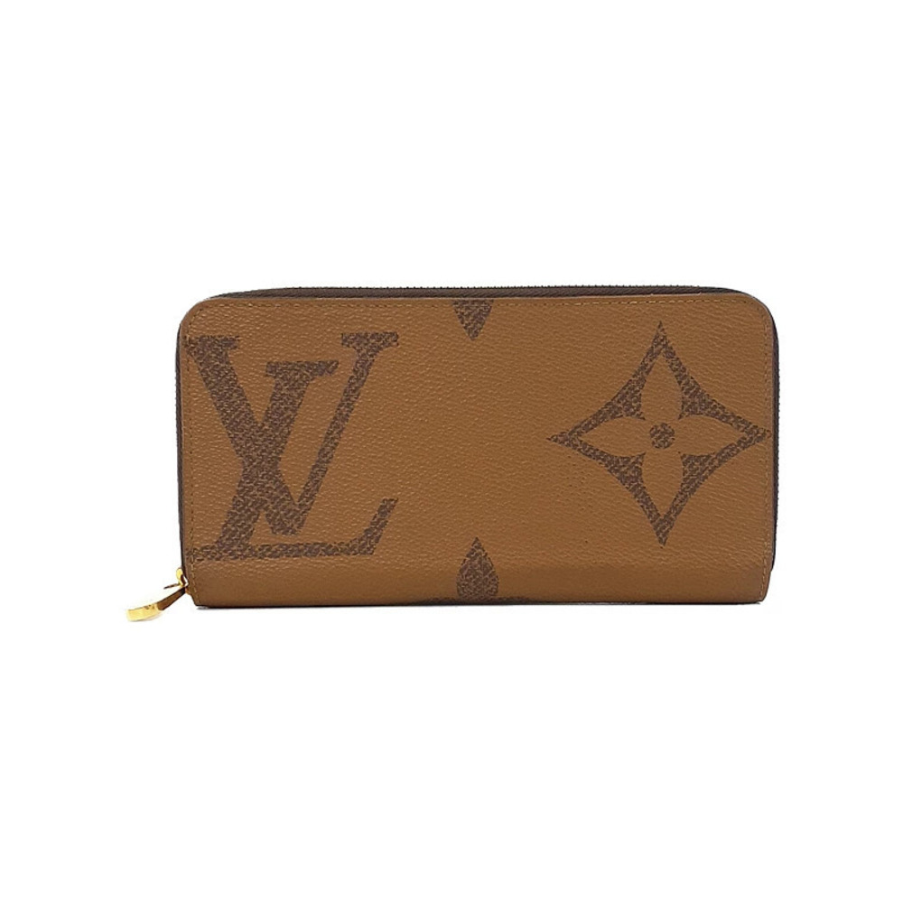 Louis Vuitton Giant Monogram Reverse Zippy Wallet Round Zipper Long